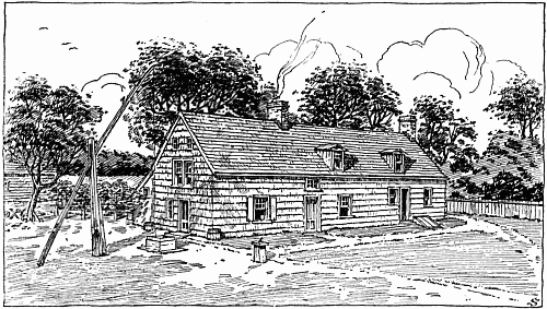 The old Meeker homestead near Elizabeth, New Jersey.