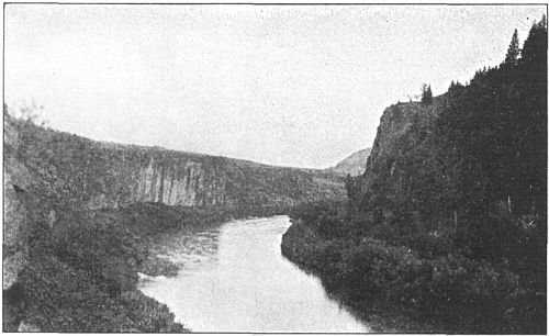 The big bend of the Bear River in Idaho.