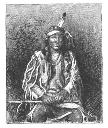 INDIAN IN NATIVE DRESS, FORT BERTHOLD.