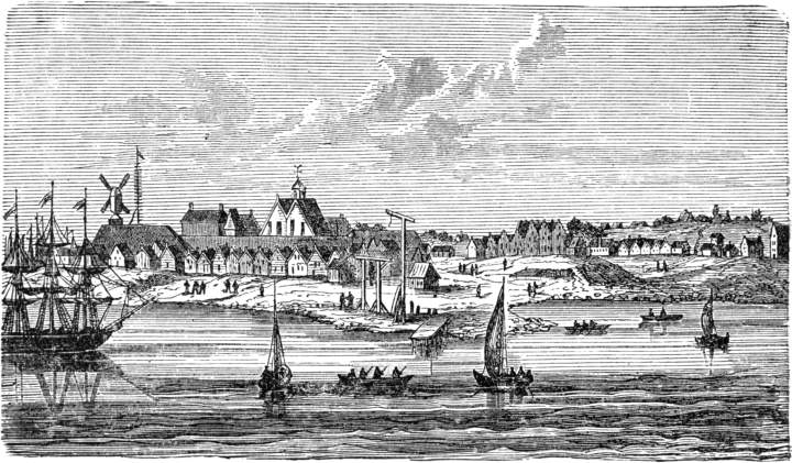 Nieuw-Amsterdam of New-York vóór derdehalve eeuw.