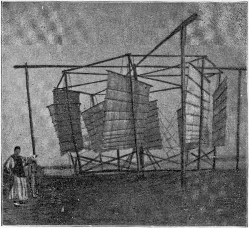 WINDMILLS AT TONG-KU FOR RAISING SALT WATER.