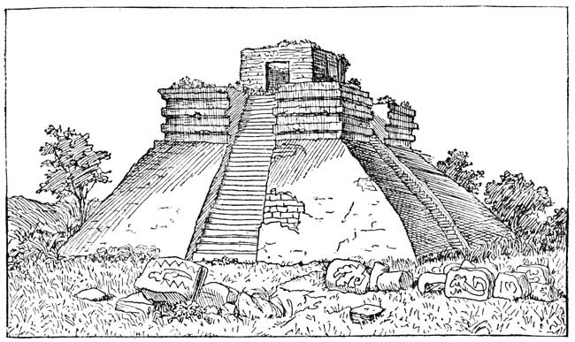 Teocalli, Aztec Temple for Human Sacrifices.