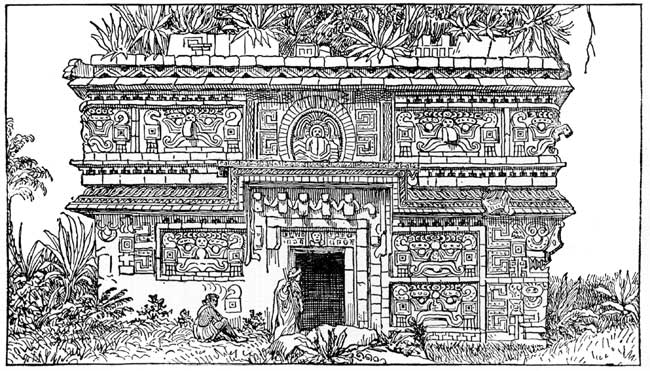 Prehistoric Structure, Uxmal (Yucatan) (p. 76).