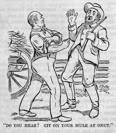 Do You Hear? Git on Your Mule at Onct.'