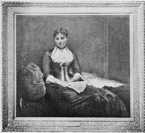 In the Brooklyn Art Museum.  Portrait of Mme. Maître  From a painting by Fantin-Latour