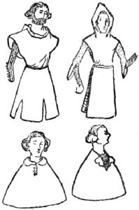 Two types of tunic; two types of collar