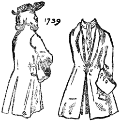 1739: Two views of a coat for men