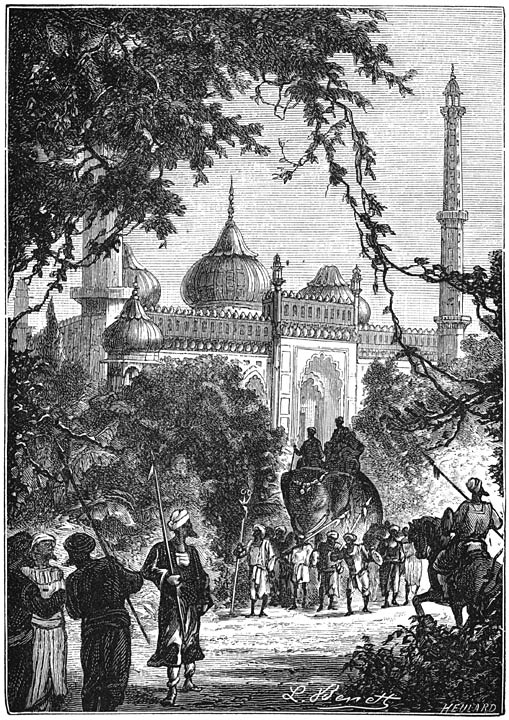 Lucknow, de moskee Imâmbara. Blz. 128.