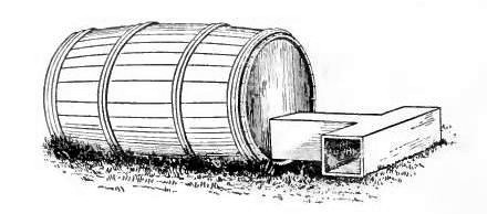 Barrel Shelter for Female and Young.