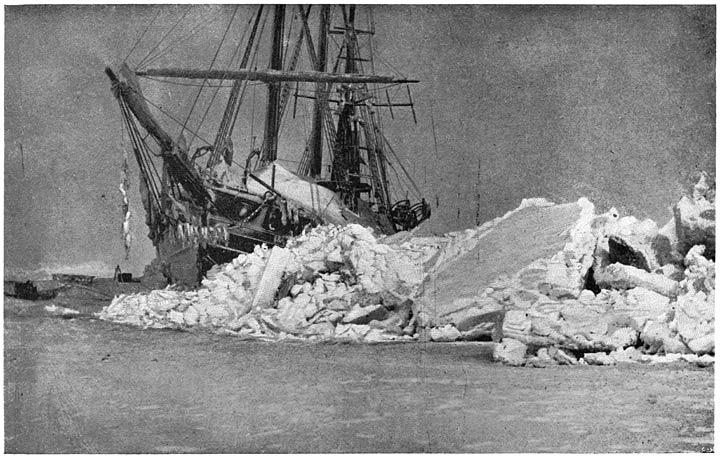 The “Fram” after an Ice-pressure. January 10, 1895