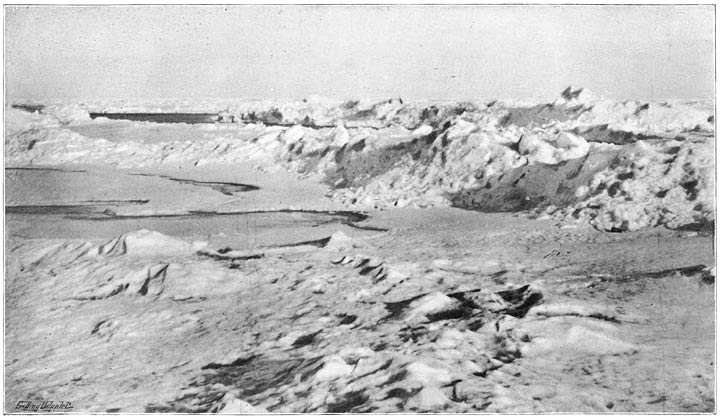 Channels in the Ice in Summer. June, 1895