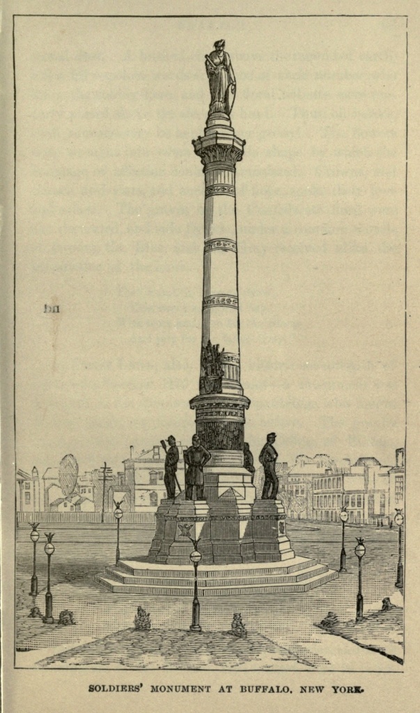 SOLDIERS' MONUMENT AT BUFFALO, NEW YORK.