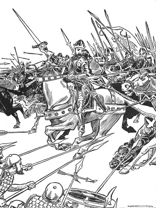 HE LED HIS WARRIORS BOLDLY.