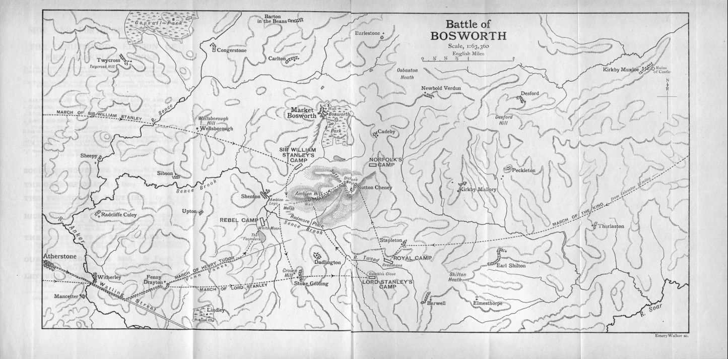 Map: Battle of Bosworth