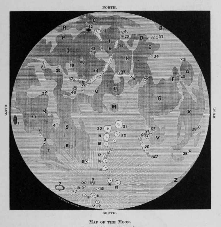 Map of the Moon.