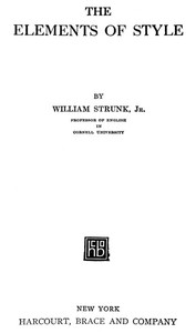 The Elements Of Style, Fourth Edition By Strunk & White – Paperback (Very Good Condition)