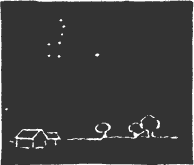 At the left of the pole star in Summer.