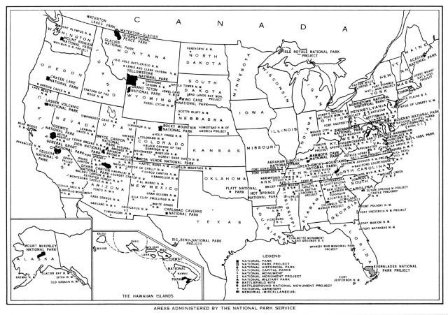 Areas Administered By The National Park Service