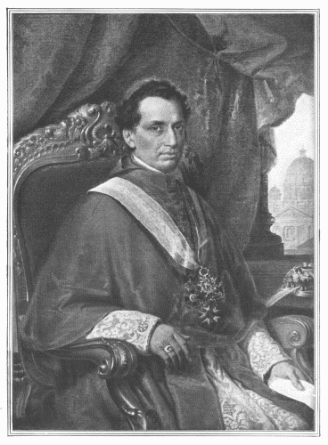 Cardinal Antonelli. From a picture painted for the Grand Duke of Saxe-Weimar.  From a photograph given to Madame Waddington by the Hereditary Grand Duchess of Saxe-Weimar at Rome.
