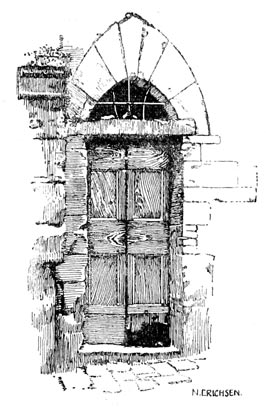 DOOR THROUGH WHICH ST. CLARE LEFT THE PALAZZO SCIFI