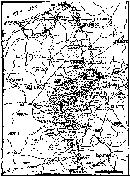 FLANDERS SECTOR OF THE GREAT BATTLE OF PICARDY. THE CHAIN LINE SHOWS BATTLEFRONT, MARCH 21, 1918. SHADED SPACE INDICATES GERMAN GAINS UP TO APRIL 17.