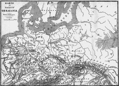 Illustration: Karte zu Tacitus’ Germania