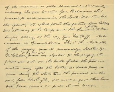 Hand written letter page 1