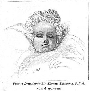 From a Drawing by Sir Thomas Lawrence, P.R.A. AGE 6 MONTHS.