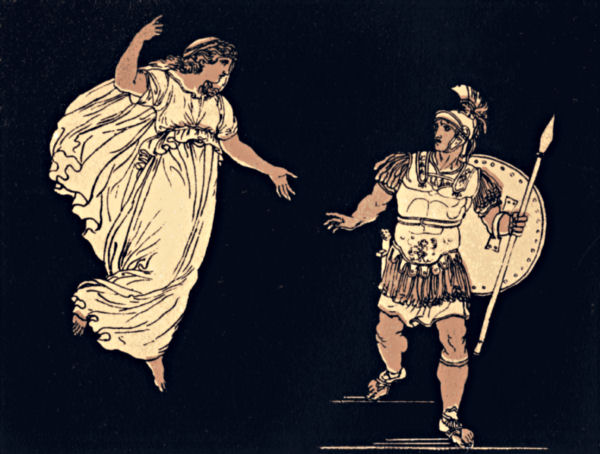 Aeneas is visited by the spirit of his wife