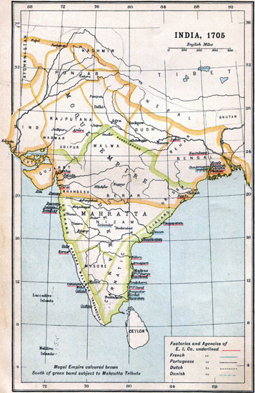 India, 1705