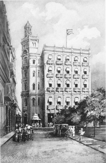 IN NEW HAVANA  While many streets in Havana appear to belong to some Spanish city of centuries ago, many others vie with those of New York and Washington in their up-to-date Twentieth Century aspect. There are in both public and private edifices many examples of the finest modern architecture and construction, some rising many stories above the two-and three-storied buildings characteristic of former years.
