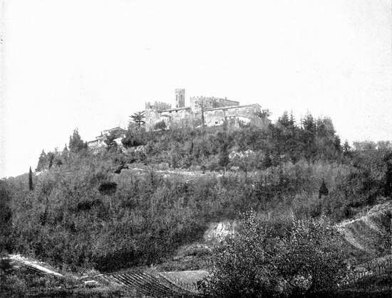 CASTELLO DI MONTEBICCHIERI PRESSO S. MINIATO. (Fot. I. I. d'Arti Grafiche).