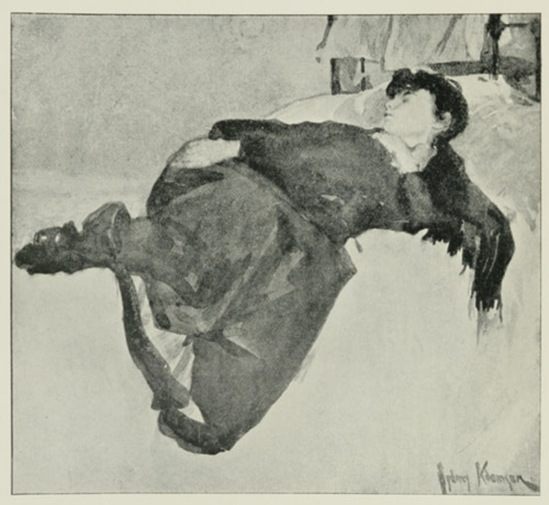 Illustration: A Girl Resting