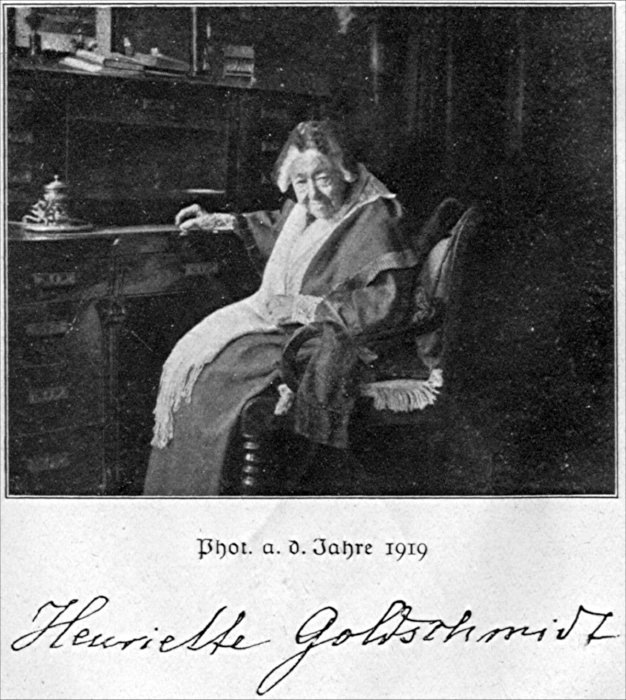 Henriette Goldschmitt, Phot. a. d. Jahre 1919