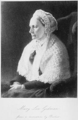 Mary Lea Gidman.  from a miniature by Barber.