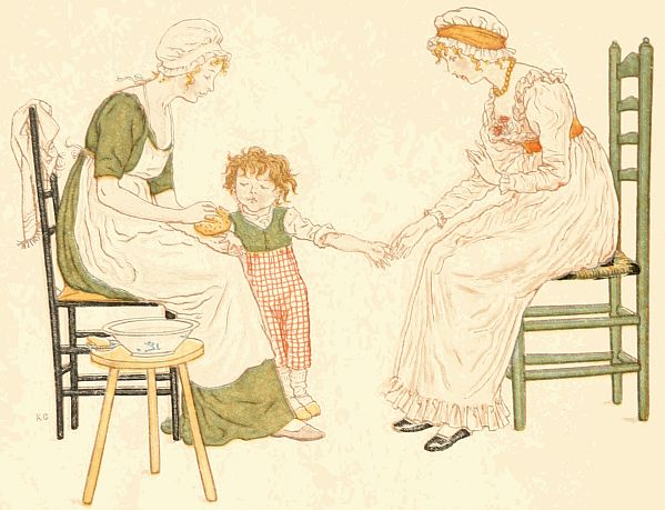 child at mother's lap