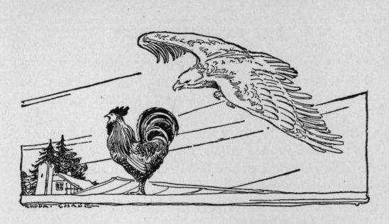 headpiece to The Rooster that Crowed too Soon