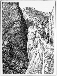 A BIT OF THE ROAD BETWEEN TAL AND JULAMERK  These built-up sections, or “Stangi,” are a feature of the mountain paths