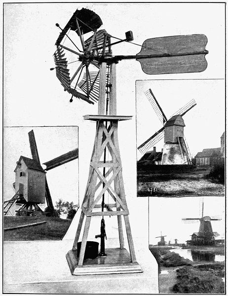 WINDMILLS OF ANCIENT AND MODERN TYPES.