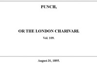 Punch or the London Charivari, Vol. 109, August 31, 1895