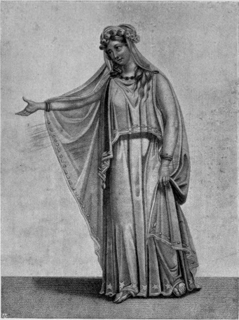 SOPHIE ARNOULD  From an engraving by Prud’hon after the drawing by Cœuré in the Collection of M. Godfrey Meyer