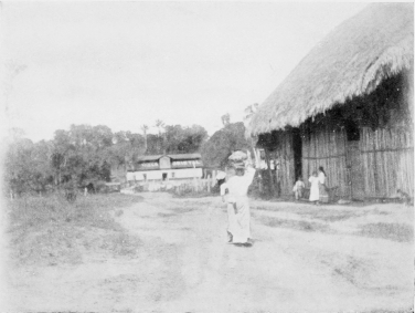 NATIVE WOMEN AND HUT AT IQUITOS.  [To face p. 196.