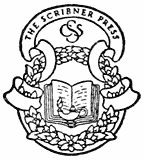 The Scribner Press publisher’s logo.