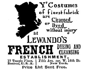 Lewando's French Dying and Cleansing ad