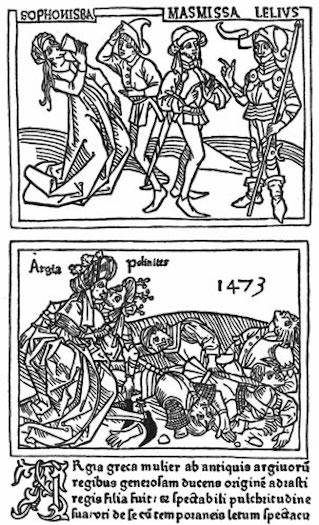 From John Zainer's Boccaccio de Claris Mulieribus, Ulm, 1473