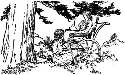Heidi pushed Clara's chair under the fir trees, where they spent the afternoon in the shade, telling each other all that had happened since last they met.