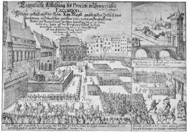 THE EXECUTIONS ON THE MARKET-PLACE OF THE OLD TOWN OF PRAGUE ON THE 21ST OF JUNE 1621