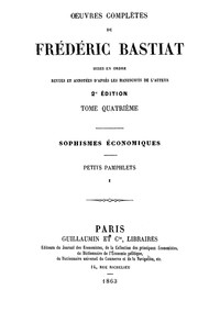 Œuvres Complètes de Frédéric Bastiat, tome 4