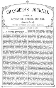 Chambers's Journal of Popular Literature, Science, and Art, No. 681
January 13, 1877