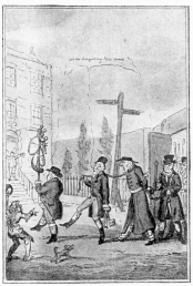 LORD COCHRANE IN CUSTODY.  (From Cruikshank’s Etching.)